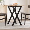 vidaXL Dining Table Natural wood and black