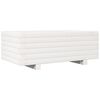 vidaXL Garden Planter White Solid pinewood Decorative Inlays