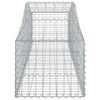 vidaXL Gabion Basket Set of 18 Silver Galvanized iron Large Durable