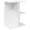 vidaXL Bedside Table Set of 2 White Engineered Wood Medium