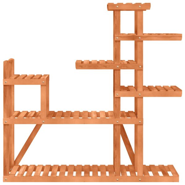 vidaXL Flower Stand Natural Wood Solid fir wood Tall Durable