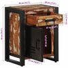 vidaXL Bedside Cabinet Set of 2 Multicolor Solid reclaimed wood, iron