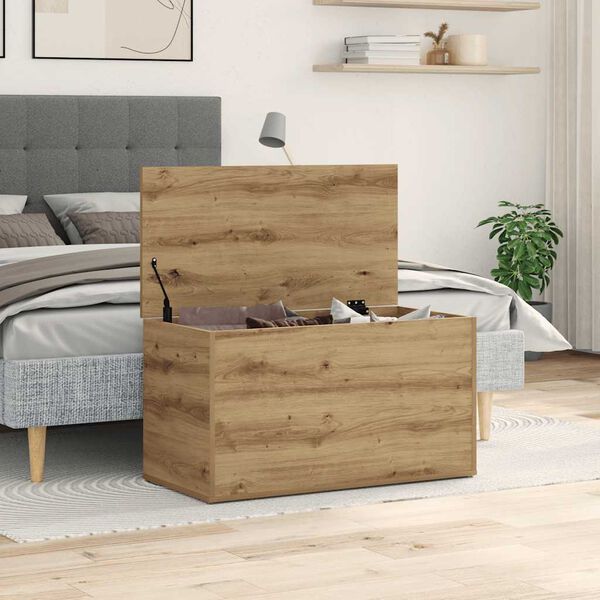 vidaXL Storage Chest Artisan Oak 33.1x16.5x18.1" Engineered Wood