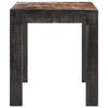 vidaXL Dining Table Natural wood tone and black Solid rough mango wood