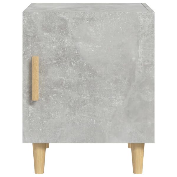 vidaXL Bedside Cabinet Concrete Grey Engineered Wood Medium Rectangular