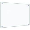 vidaXL Kitchen Backsplashes 2 pcs Transparent 27.6"x19.7" Tempered Glass