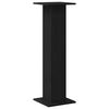 vidaXL Plant Stand 2 pcs Black Oak 11.81 x 11.81 x 37.40 in