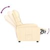vidaXL Recliner Cream Faux Leather