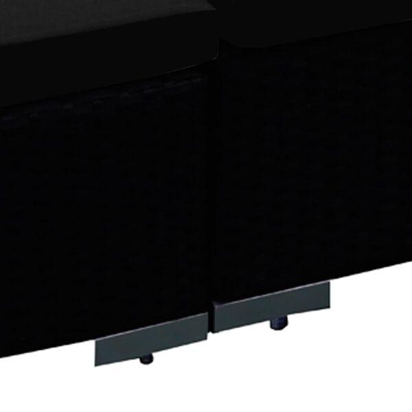 vidaXL Patio Lounge Set of 12 Black