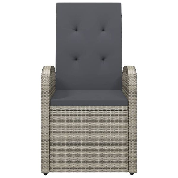 vidaXL Armchair Set of 2 Grey, Dark grey
