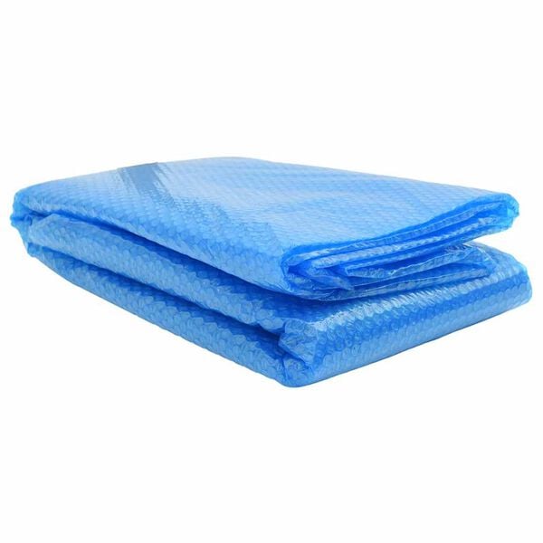 vidaXL Pool Cover Blue Polyethylene Large Foldable