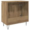 vidaXL Bathroom Cabinet Artisan oak Engineered wood, Iron Medium