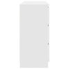 vidaXL Sideboard White Engineered Wood 39.4x13.8x29.9 in Storage