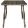 vidaXL Garden Coffee Table Grey PE rattan, powder-coated steel Compact