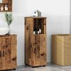vidaXL Bathroom Cabinet with Storage Old Wood 11.81 x 13.78 x 37.40 in
