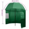vidaXL Fishing Umbrella Dark Green 170T polyester with PA coating Large