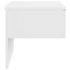vidaXL Wall-mounted Bedside Cabinet Set of 2 White Engineered wood