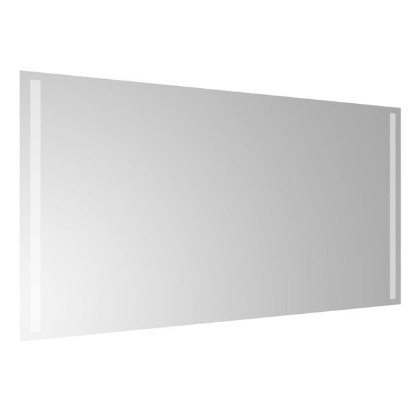 vidaXL Led Bathroom Mirror Transparent Glass 23.6x39.4 in