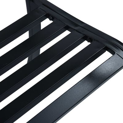 vidaXL Patio Bench Black 47.2" Steel