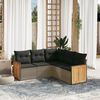 vidaXL Garden Sofa Set Grey