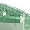 vidaXL Greenhouse Green Polyethylene (PE), Galvanized Steel 750 sq ft