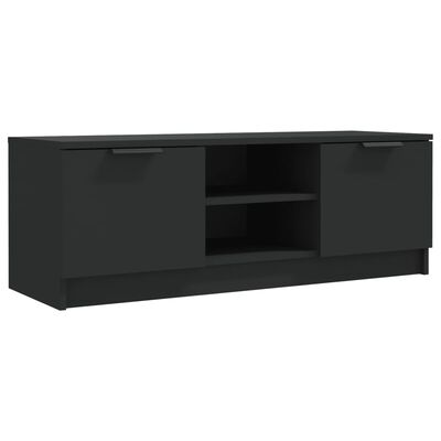 vidaXL TV Stand Black 40.2"x13.8"x14.4" Engineered Wood