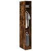 vidaXL Wardrobe Smoked Oak Engineered Wood Compact Wardrobe