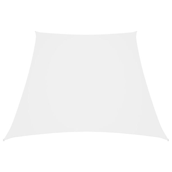 vidaXL Sunshade Sail Oxford Fabric Trapezium 2/4x9.8' White