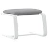 vidaXL Footstool Light grey, white