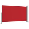 vidaXL Side Awning Red Polyester, Powder-Coated Iron 55.1 x 118.1 in
