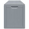 vidaXL Storage Box Grey Polypropylene Large Modern Lightweight