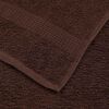 vidaXL Bath Towel Set of 4 Brown 100% Cotton Large Bath Towel
