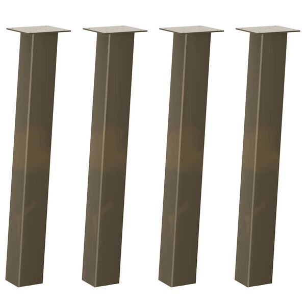 vidaXL Coffee Table Leg Natural Steel Powder-Coated Steel Standard