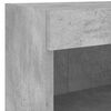 vidaXL TV Wall Unit Set of 5 Concrete gray Engineered wood, glass Medium