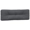 vidaXL Pallet Cushion Anthracite 100% polyester Water-resistant materials