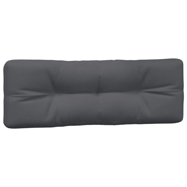 vidaXL Pallet Cushion Anthracite 100% polyester Water-resistant materials