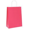 vidaXL Paper Bags 50 pcs with Handles Pink 26x12x35 cm