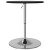 vidaXL Bar Table Black Engineered wood, Chromed steel Standard Bar Table