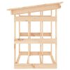 vidaXL Firewood Rack 42.5x25.4x30.3" Solid Wood Pine