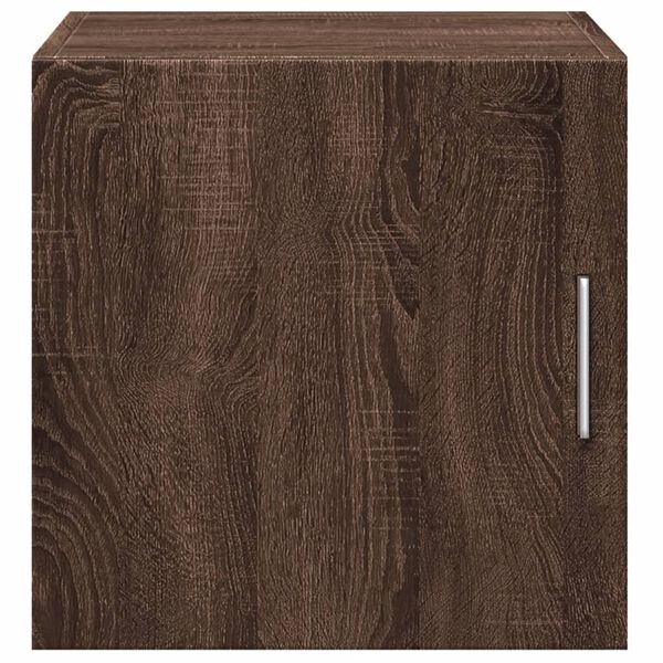 vidaXL Wall Cabinet Brown Oak Engineered Wood Medium Wall Cabinet