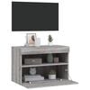 vidaXL TV Wall Cabinet Grey Sonoma Engineered Wood Medium