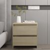 vidaXL Bedside Cabinet Sonoma Oak Engineered Wood Compact