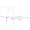vidaXL Bed Frame White Steel King Single Bed Frames Rectangular