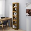 vidaXL Book Cabinet Honey brown Solid pine wood Tall Book Cabinet