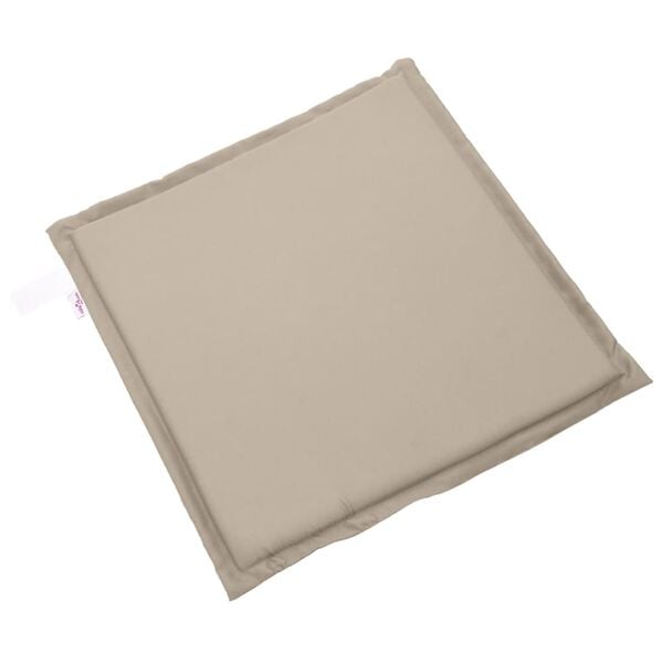 vidaXL Garden Seat Pad Set of 2 Taupe Polyester, Foam 17.7 x 17.7 in