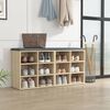 vidaXL Shoe Cabinet Set of 2 Sonoma oak Engineered wood Medium