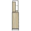 vidaXL Bathroom Furniture Set Sonoma oak Engineered wood, metal Medium