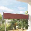 vidaXL Side Awning Brown and Grey