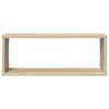 vidaXL Wall Shelf Set of 4 Sonoma oak Engineered wood