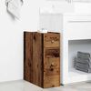 vidaXL Narrow Bathroom Cupboard Old wood Engineered wood Slim